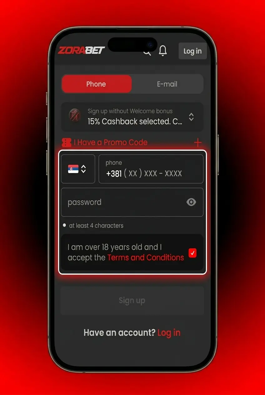 Korak po korak registracija na ZoraBet sajtu ili mobilnoj aplikaciji za kreiranje naloga