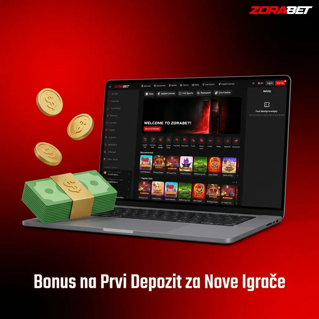 ZoraBet bonus dobrodošlice 500% na prvi depozit do 3000 EUR za slotove, live kazino i sport